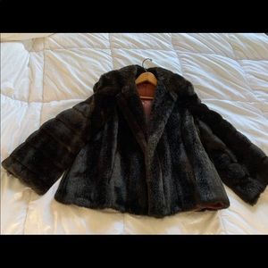 Faux fur coat